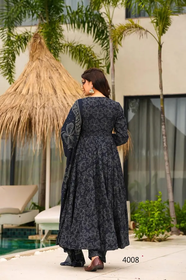 Black_Floral_Print_Anarkali_Suit_Set_For_Women