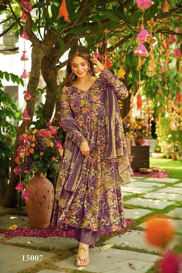 Purple_Floral_Printed_Anarkali_Suit_Set_For_Women