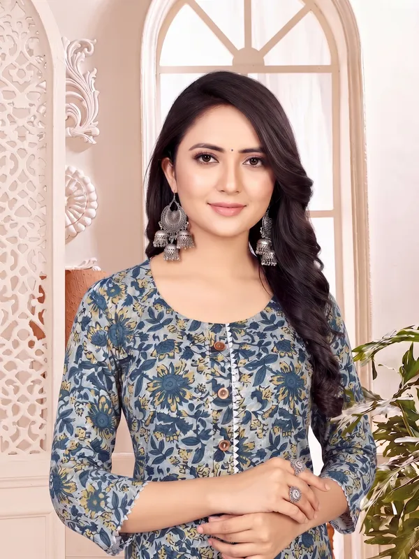 Slate_Blue_Cotton_Printed_Kurti