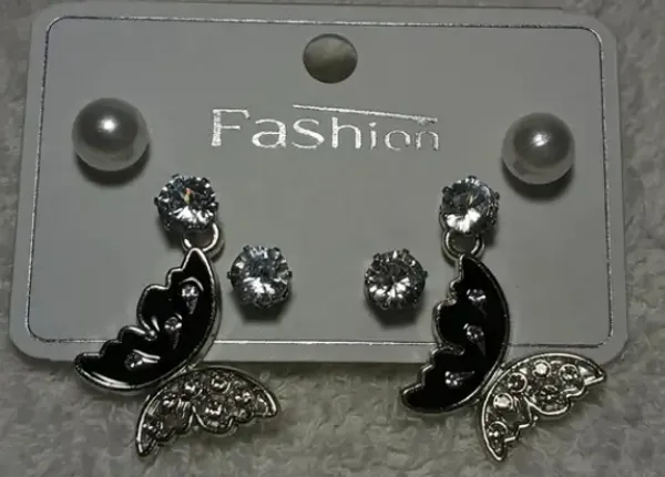 Silver_Alloy_Pearl_Crystal_Butterfly_Stud_&_Hnaging_Earring_For_Women_(Pack_Of_3)