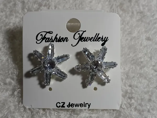 Silver_Cubic_Zirconia_Star_Stud_Earrings_For_Women