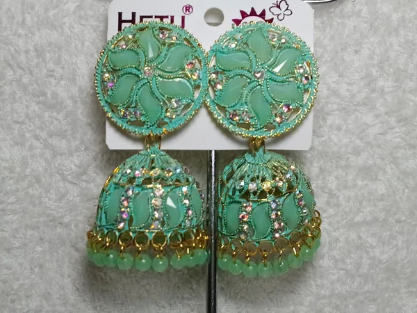 Green_Alloy_Crystal_Floral_Jhumkas_For_Women