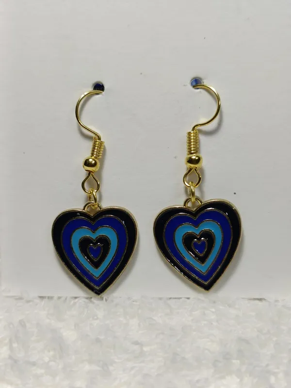 Blue_Enamel_Alloy_Concentric_Heart_Hook_Earrings_For_Women