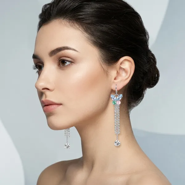 Silver_Rhinestone_Crystal_Tassel_Hanging_Earrings_For_Women