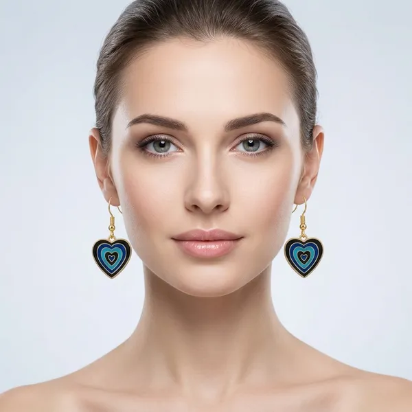 Blue_Enamel_Alloy_Concentric_Heart_Hook_Earrings_For_Women