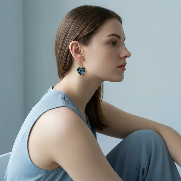 Blue_Enamel_Alloy_Concentric_Heart_Hook_Earrings_For_Women