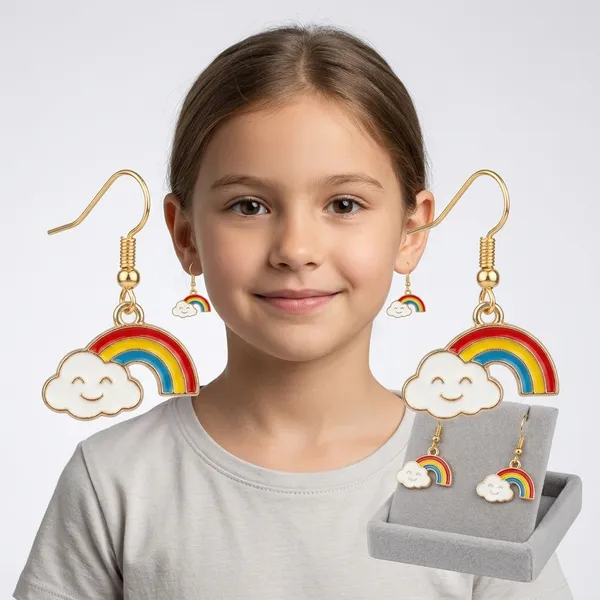 Multicolour_Enamel_Rainbow_Cloud_Charm_Hook_Earrings_For_Women
