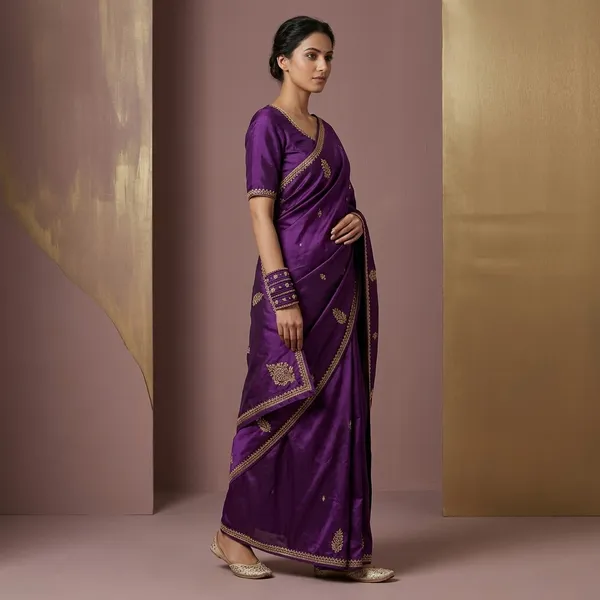 Purple_Silk_Thread_With_Kundan_Bangles_For_Women