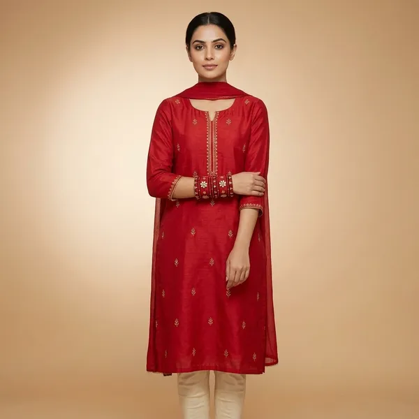 Red_Silk_Thread_With_Kundan_Bangles_For_Women