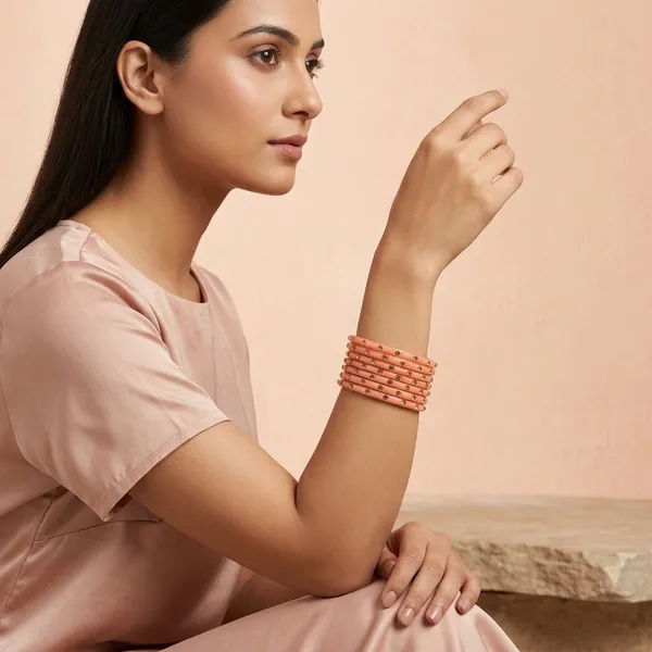 Orange_Glass_Premium_Ethnic_&_Western_Style_Bangle_For_Women