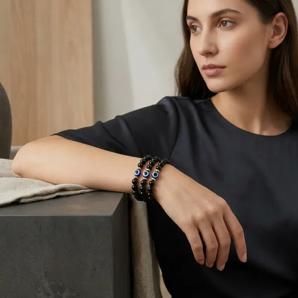 Black_Onyx_Gold_Bead_Evil_Eye_Stretch_Bracelet_For_Women