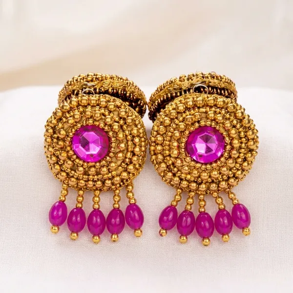 Pink_Embroided_Ari_Work_Latkans_For_Women_(Pack_Of_2)