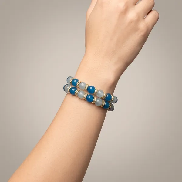 Blue_Grey_Beaded_Stretch_Bracelet_Set_With_Rhinestone_Spacers_For_Women
