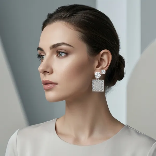 Silver_Alloy_Pearl_Crystal_Geometric_R_Stud_&_Hnaging_Earring_For_Women_(Pack_Of_3)