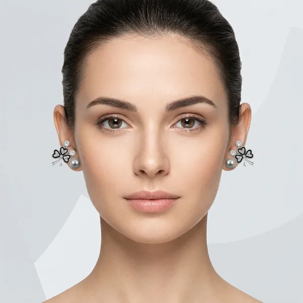 Silver_Alloy_Crystal_Pearl_Shamrock_Stud_&_Hnaging_Earring_For_Women_(Pack_Of_3)
