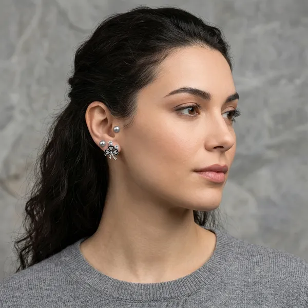 Silver_Alloy_Crystal_Pearl_Shamrock_Stud_&_Hnaging_Earring_For_Women_(Pack_Of_3)