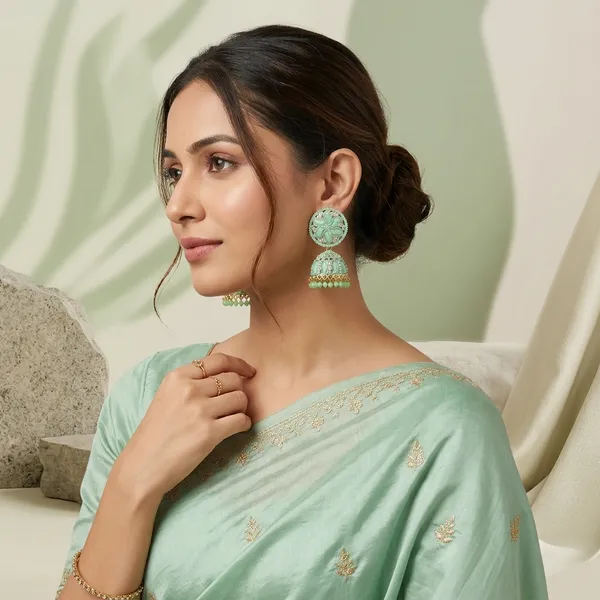 Green_Alloy_Crystal_Floral_Jhumkas_For_Women