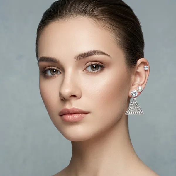 Silver_Alloy_Pearl_Crystal_Triangle_Stud_&_Hnaging_Earring_For_Women_(Pack_Of_3)
