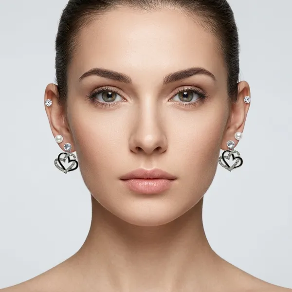 Silver_Alloy_Crystal_Pearl_Heart_Stud_&_Hnaging_Earring_For_Women_(Pack_Of_3)