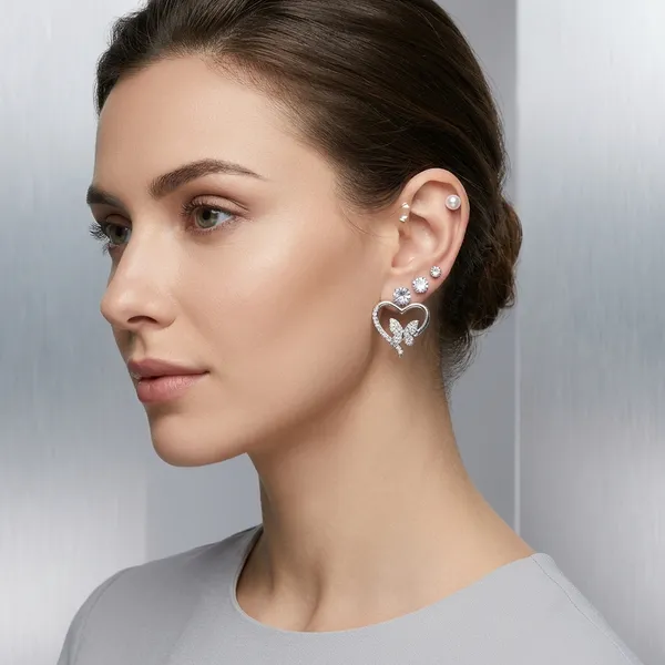 Silver_Crystal_Pearl_Heart_Butterfly_Stud_&_Hnaging_Earring_For_Women_(Pack_Of_3)