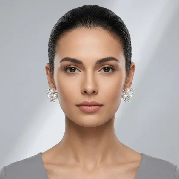 Pearl_Crystal_Floral_Stud_Earrings_For_Women