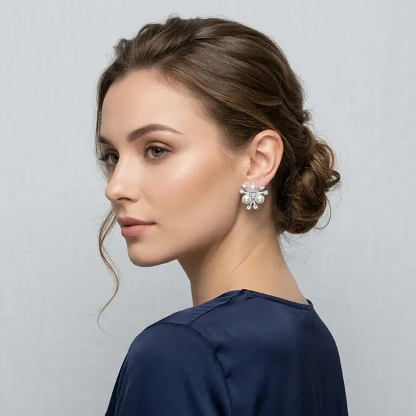 Pearl_Crystal_Floral_Stud_Earrings_For_Women