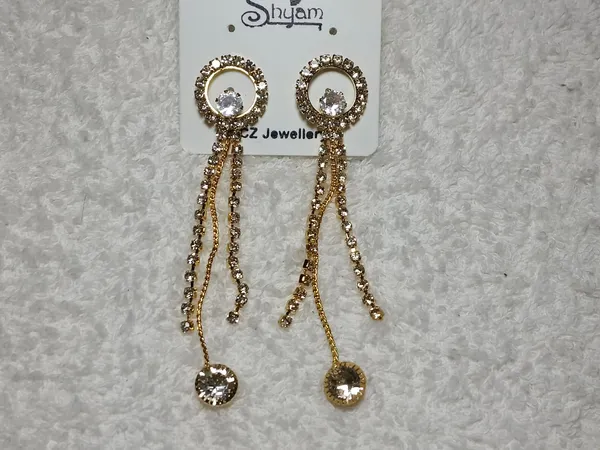 Gold_Tone_Metal_Crystal_Chain_Tassel_Hanging_Earrings_For_Women