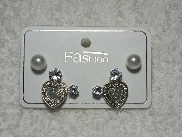 Silver_Alloy_Crystal_Pearl_Heart_Stud_&_Hnaging_Earring_For_Women_(Pack_Of_3)