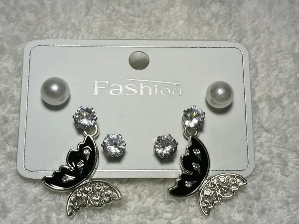 Black_Alloy_Pearl_Crystal_Crescent_Moon_Stud_&_Hnaging_Earring_For_Women_(Pack_Of_3)