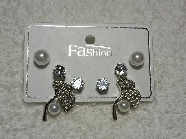 Silver_Alloy_Crystal_Pearl_Stud_&_Hnaging_Earring_For_Women_(Pack_Of_3)
