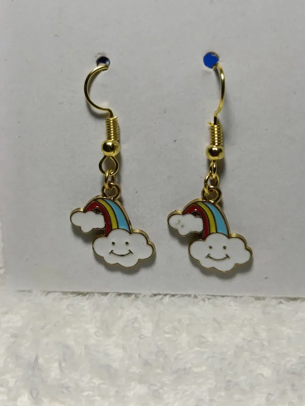 Multicolour_Enamel_Rainbow_Cloud_Charm_Hook_Earrings_For_Women