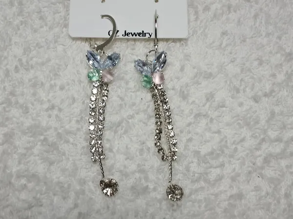 Silver_Rhinestone_Crystal_Tassel_Hanging_Earrings_For_Women