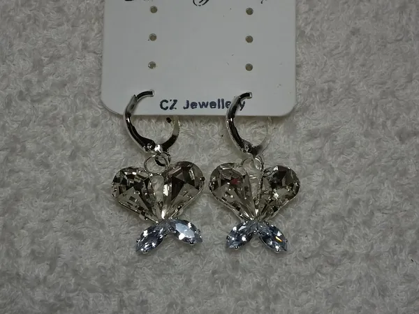 Silver_Crystal_Butterfly_Hoop_Earrings_For_Women