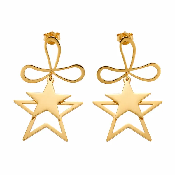Gold_Plated_Stainless_Steel_Star_Drop_Earrings