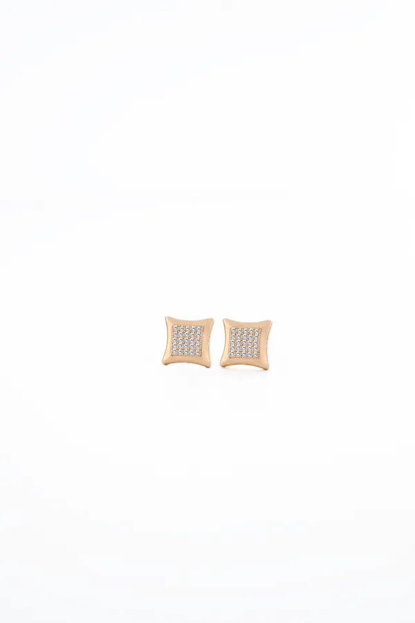 Satin_Gold_Cushion_Stud_Earrings