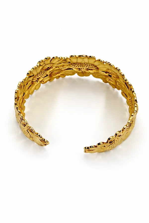 Gold_Tone_Floral_Cuff_Kada