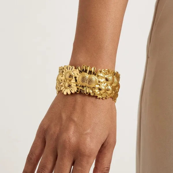 Gold_Tone_Floral_Cuff_Kada