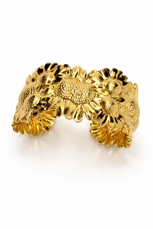 Gold_Tone_Floral_Cuff_Kada