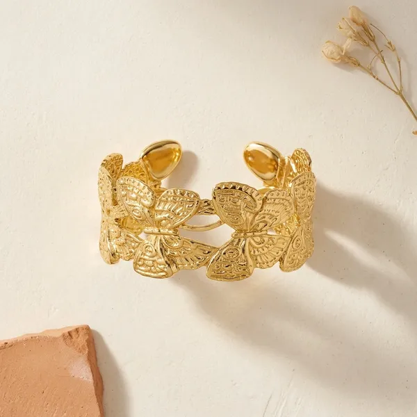 Golden_Butterfly_Open_Cuff_Bracelet