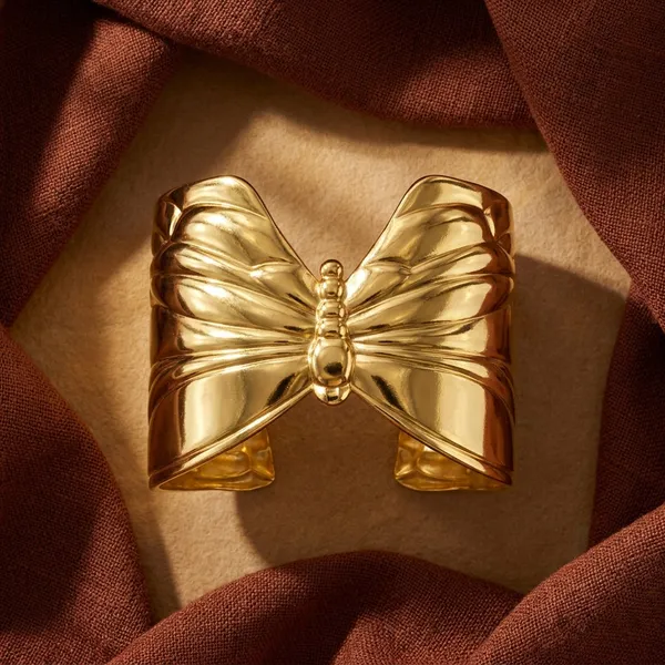 Golden_Butterfly_Statement_Cuff_Kada