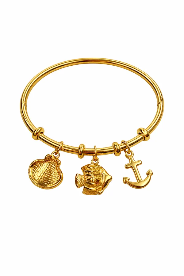 Gold_Plated_Nautical_Charm_Bangle_Bracelet