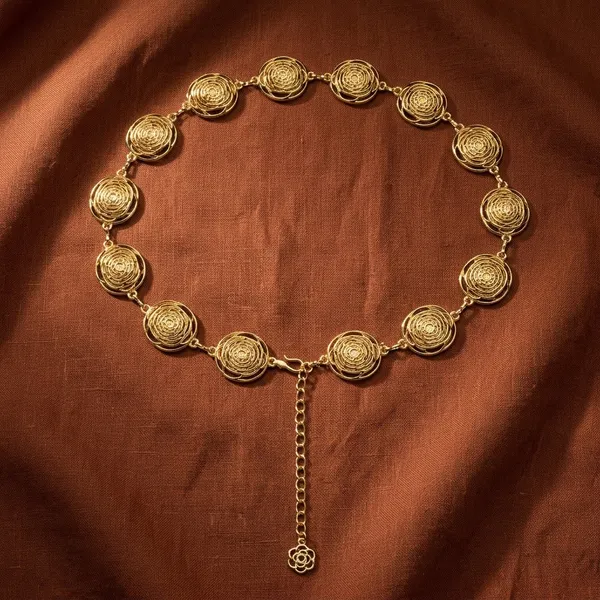 Golden_Floral_Disc_Waist_Chain_Belt