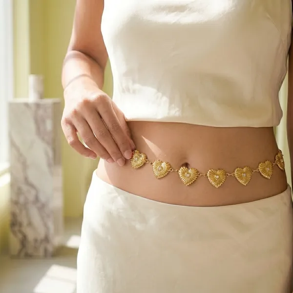 Gold_Plated_Floral_Disc_Waist_Belt_Kamarband