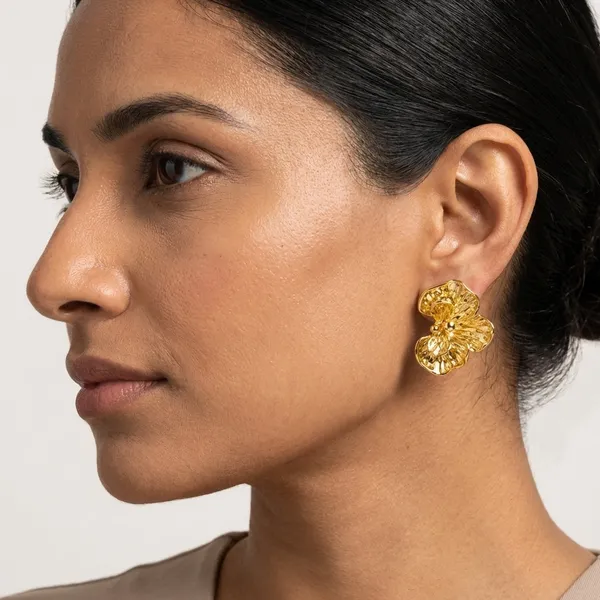 Gold_Tone_Floral_Statement_Stud_Earrings