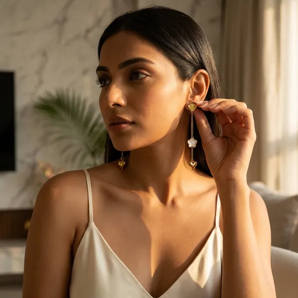 Gold_Tone_Heart_Floral_Charm_Drop_Earrings