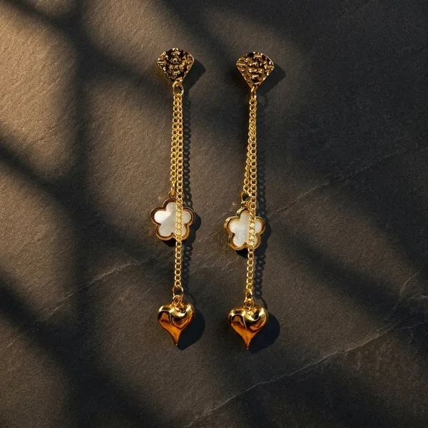 Gold_Tone_Heart_Floral_Charm_Drop_Earrings