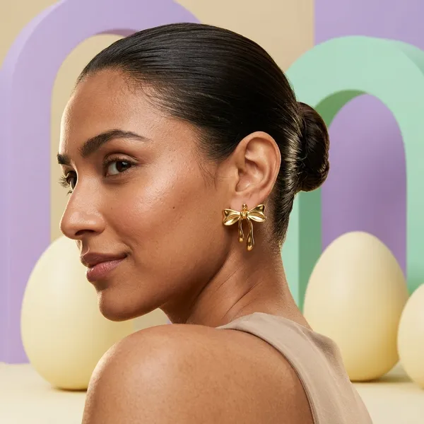 Gold_Plated_Bow_Knot_Stud_Earrings