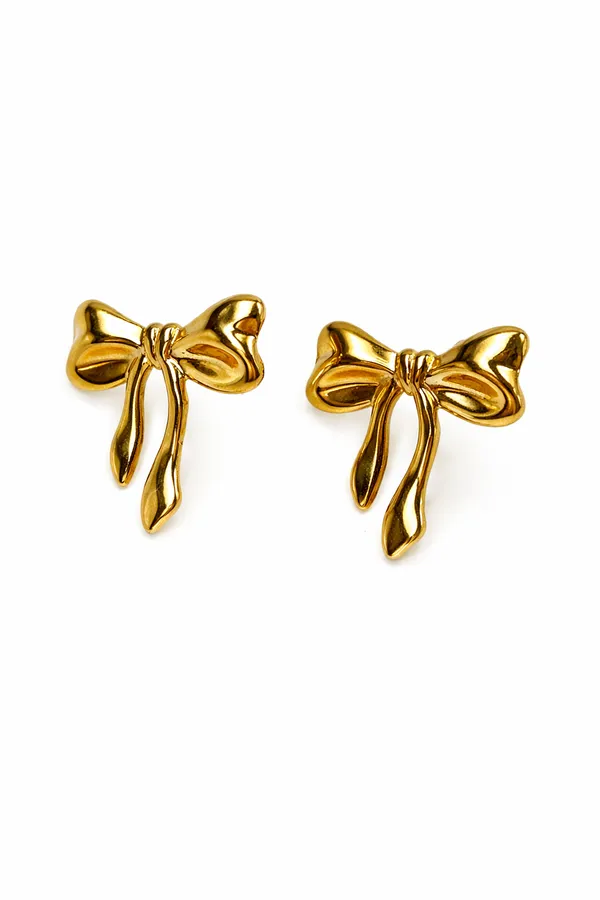 Gold_Plated_Bow_Knot_Stud_Earrings