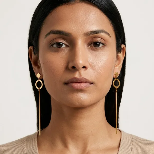 Gold_Plated_Geometric_Tassel_Drop_Earrings