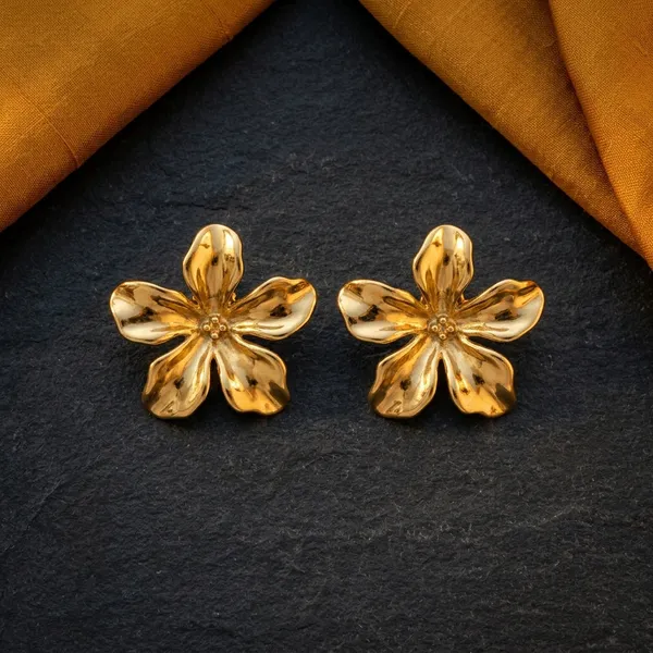 Golden_Blossom_Floral_Stud_Earrings